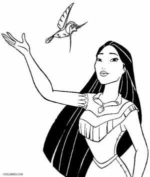 Online Printable Pocahontas Coloring Pages   4G45S