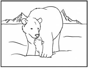 Online Printable Polar Bear Coloring Pages   rczoz
