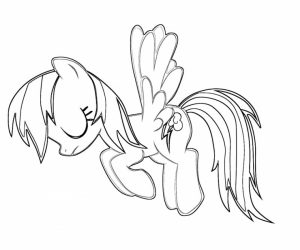 Online Printable Rainbow Dash Coloring Pages   49296