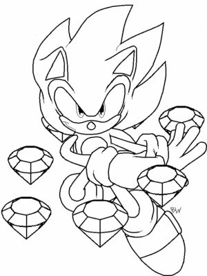 Online Printable Sonic Coloring Pages for Kids   83517