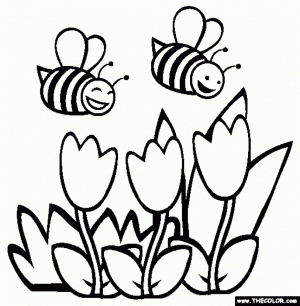 Online Printable Spring Coloring Pages   rczoz