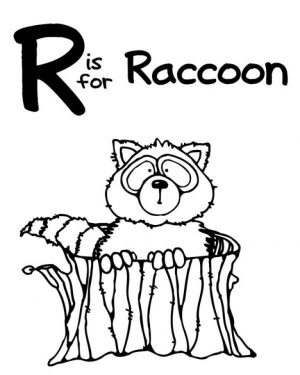 Online Raccoon Coloring Pages   10437