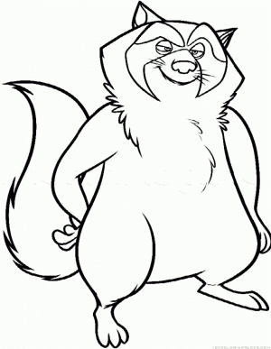 Online Raccoon Coloring Pages   28344