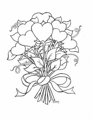 Online Roses Coloring Pages for Adults   60096