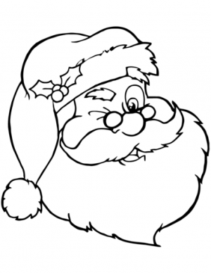 Online Santa Coloring Page   88361