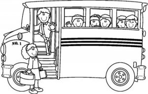 Online School Bus Coloring Pages   6q191
