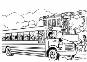 Online School Bus Coloring Pages   f8shy