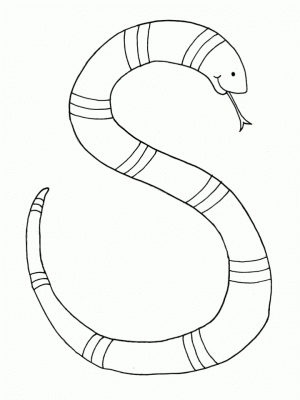 Online Snake Coloring Pages   10437