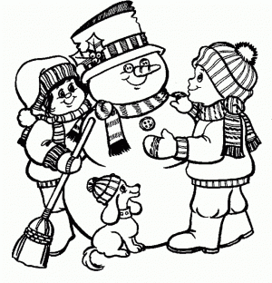 Online Snowman Coloring Pages   60096
