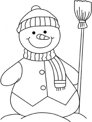 Online Snowman Coloring Pages   78742