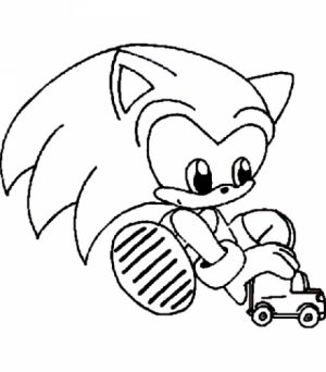 Online Sonic Coloring Pages   289275