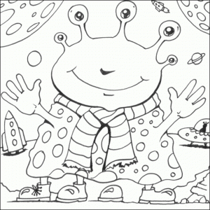 Online Space Coloring Pages   6q196
