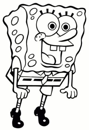 Online Spongebob Squarepants Coloring Pages   6q193