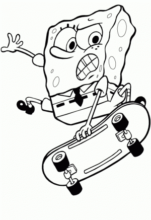 Online Spongebob Squarepants Coloring Pages   jzj9z