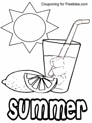 Online Summer Coloring Pages   476859