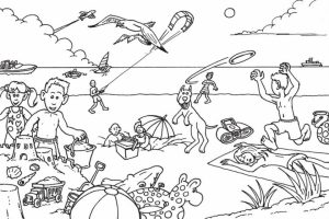 Online Summer Coloring Pages Free for Kids   74009