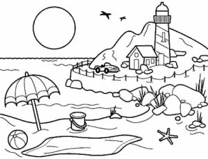 Online Summer Coloring Pages Free for Kids   84922