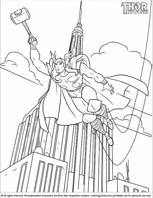 Online Thor Coloring Pages   17433