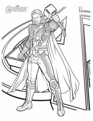Online Thor Coloring Pages   60096