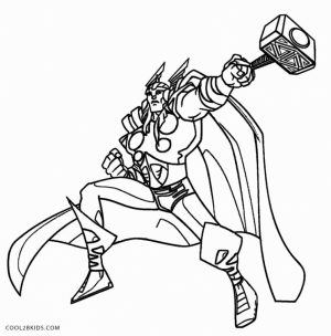 Online Thor Coloring Pages   78742