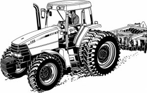 Online Tractor Coloring Pages   28344