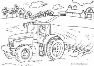 Online Tractor Coloring Pages   50959