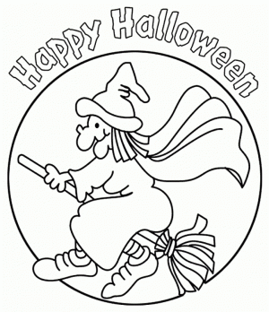 Online Witch Coloring Pages for Kids   8QgDr