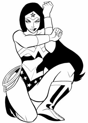Online Wonder Woman Coloring Pages   6q185