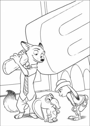 Online Zootopia Coloring Pages   569689