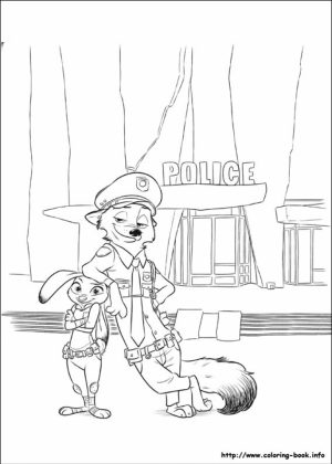 Online Zootopia Coloring Pages   703928