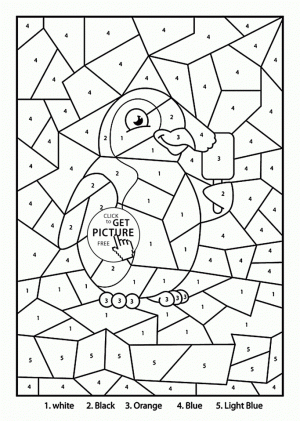 Penguin Coloring Pages Color by Number Free Printable   75209