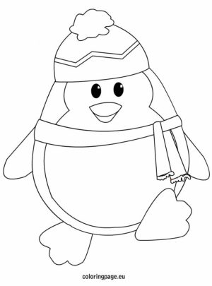 Penguin Coloring Pages for Preschoolers   67593