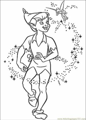 Peter Pan Coloring Book Pages   hst3x