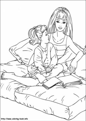 Picture of Barbie Coloring Pages Free for Children   upmly