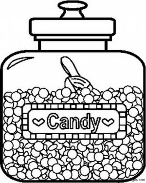 Picture of Candy Coloring Pages Free for Children   upmly