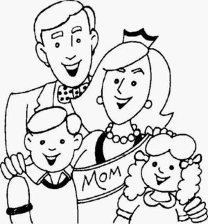 Picture of Family Coloring Pages Free for Children   upmly