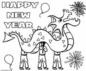 Picture of New Years Coloring Pages Free for Children   32944
