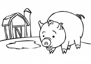 Pig Coloring Pages for Kids   16486