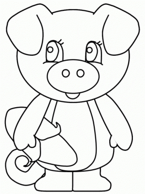 Pig Coloring Pages for Kids   18592