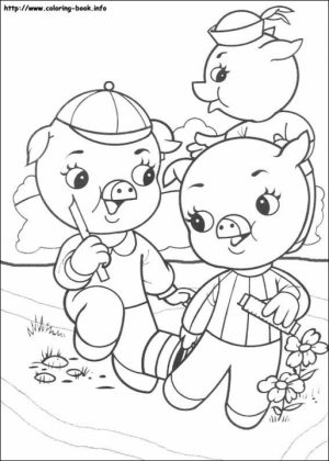 Pig Coloring Pages for Kids   271w9