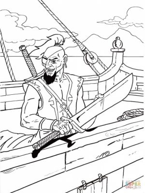 Pirate Coloring Pages for Kids   ycb51