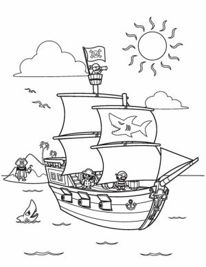 Pirate Ship Coloring Pages   6a731