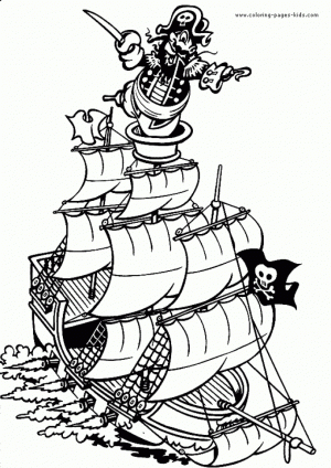 Pirate Ship Coloring Pages   90782