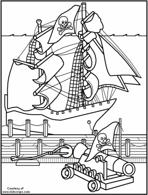 Pirate Ship Coloring Pages Printable   41552