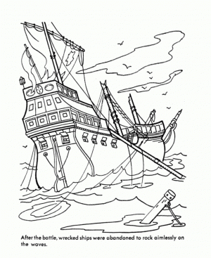 Pirate Ship Coloring Pages Printable   78310