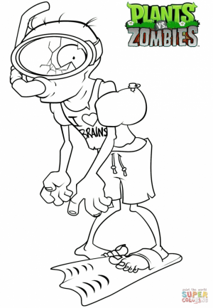 Plants Vs. Zombies Coloring Pages Free   at589