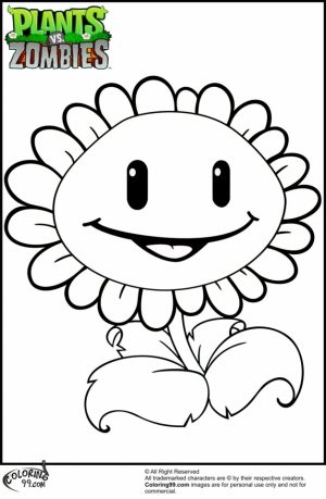 Plants Vs. Zombies Coloring Pages Free   y5712