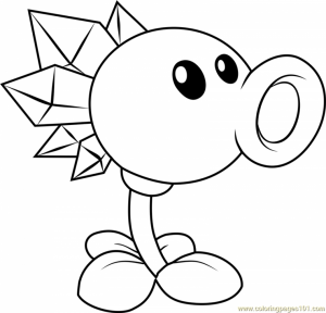 Plants Vs. Zombies Coloring Pages Fun Printables   75uvb