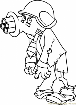 Plants Vs. Zombies Coloring Pages Kids Printable   71634