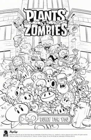 Plants Vs. Zombies Coloring Pages to Print Online   at281